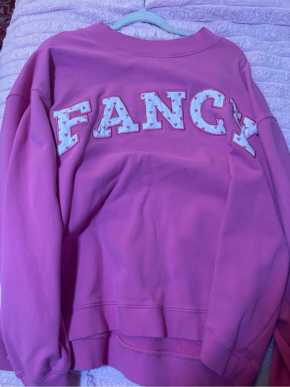 Pink FANCY sweatshirt Valentine’s Day